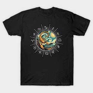ZODIAC Scorpio - Astrological SCORPIO - SCORPIO - ZODIAC sign - Van Gogh style - 2 T-Shirt